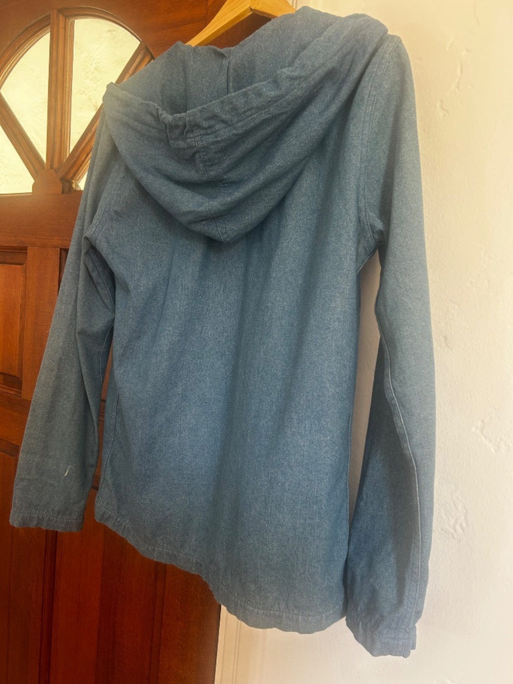 mollusk chambray hooded chore jacket size small - Picture 5 of 11